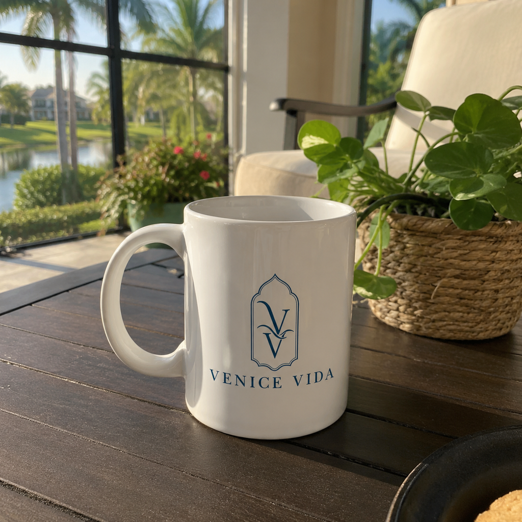 Signature Morning Mug, coastal coffee mug from Venice Vida
