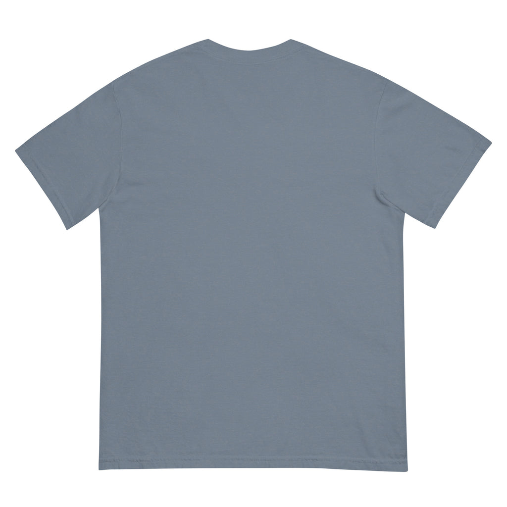 Signature Mark Tee close-up, Comfort Colors coastal statement tee