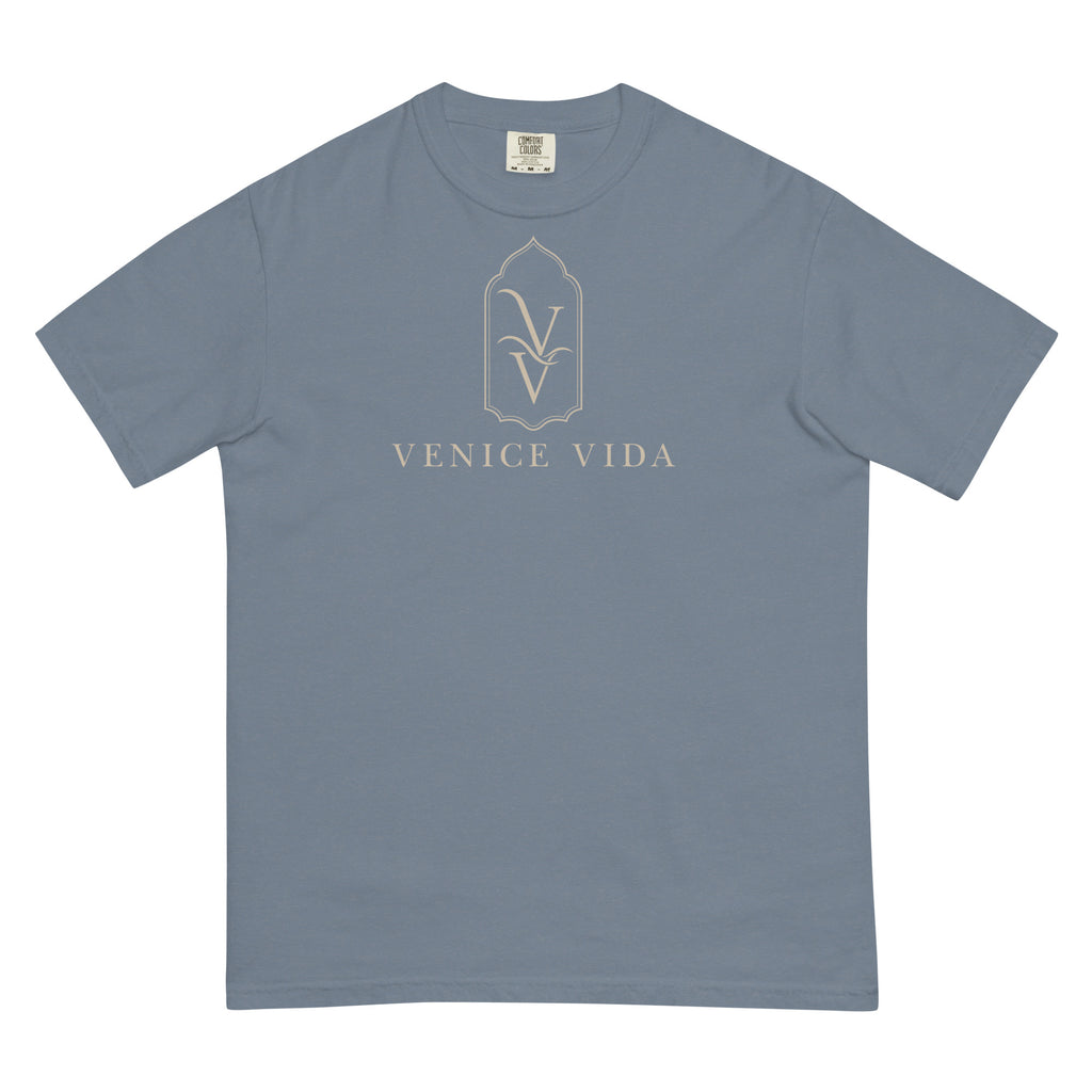 Signature Mark Tee, Comfort Colors tee featuring the Venice Vida VV emblem