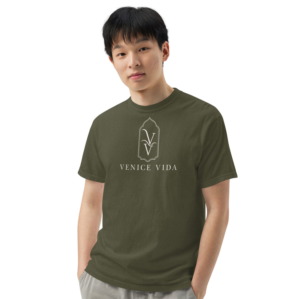 Banyan Statement Tee back view, Comfort Colors coastal statement tee